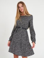 Knitted patterned dress