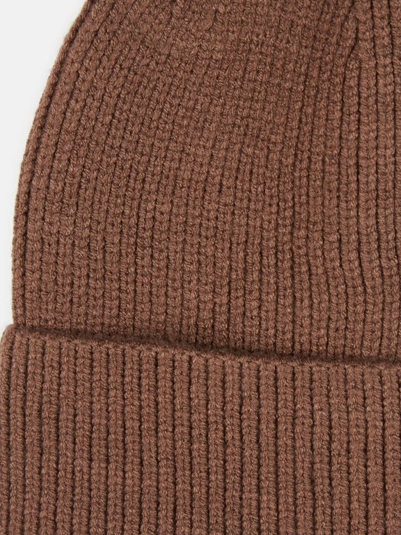 Basic rib knit beanie