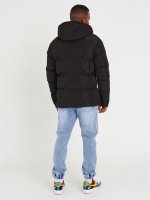 Zimná prešívaná bunda s kapucňou pánska