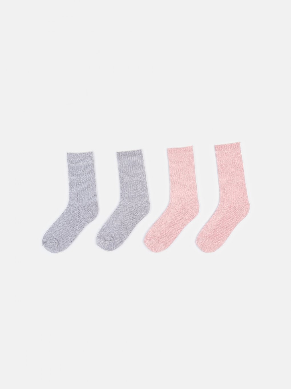 Balení 2 párů měkkých žinylkových ponožek