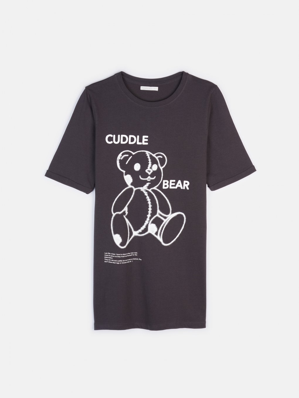 Graphic print oversized cotton t-shirt