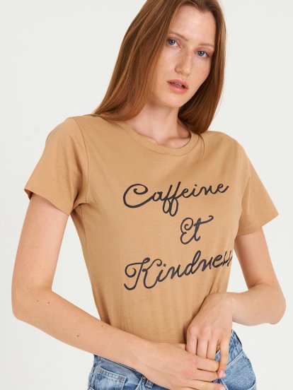 Bavlnené dámske tričko s nápisom