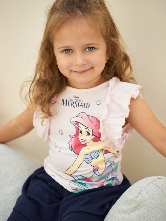 Bavlnené tričko Disney Princess Ariel