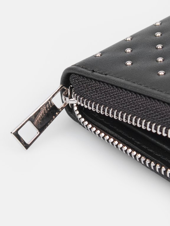 Wallet with studs