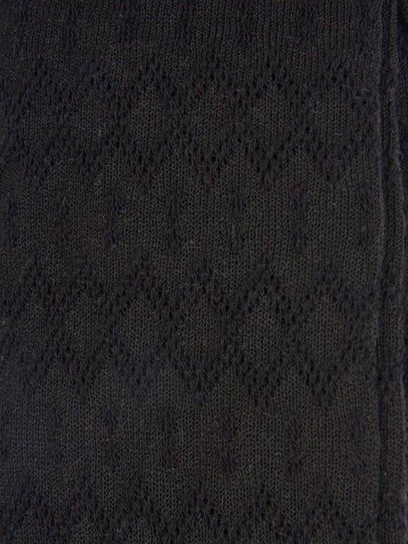 Vzorované pletené punčochy