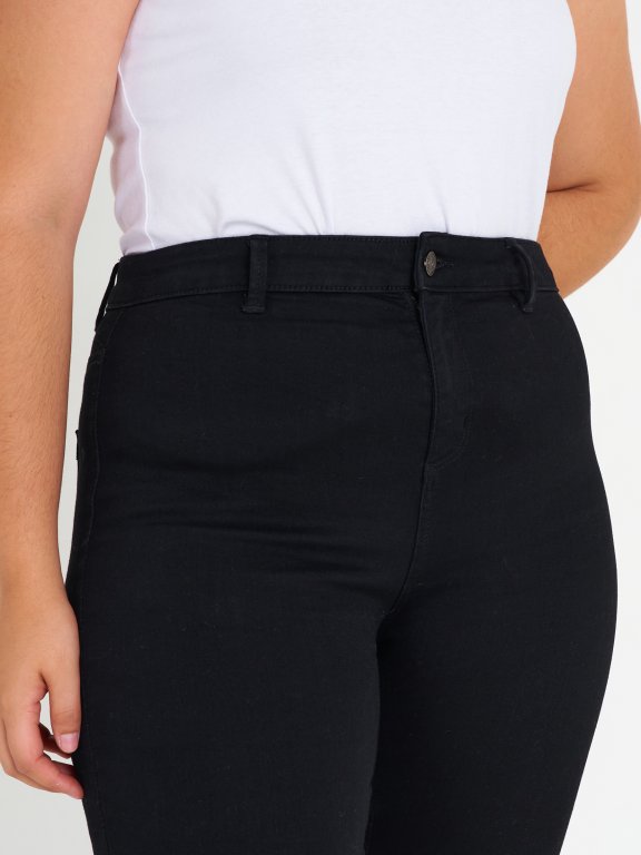 Základní basic kalhoty plus size dámské