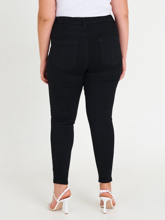 Klasyczne spodnie damskie basic plus size