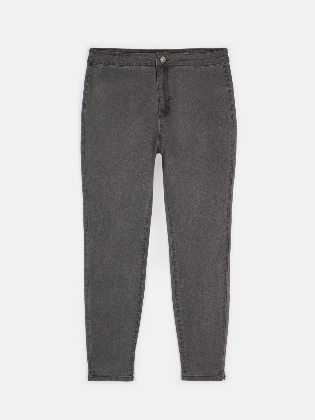 Základné dámske džínsy skinny s vysokým pásom plus size