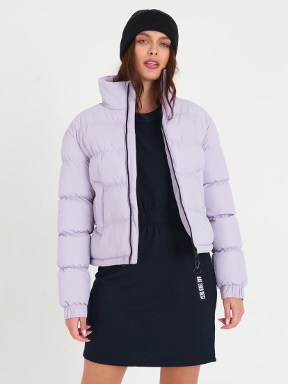 Zimná prešívaná bunda na zips dámska