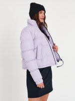 Zimní prošívaná bunda na zip dámská