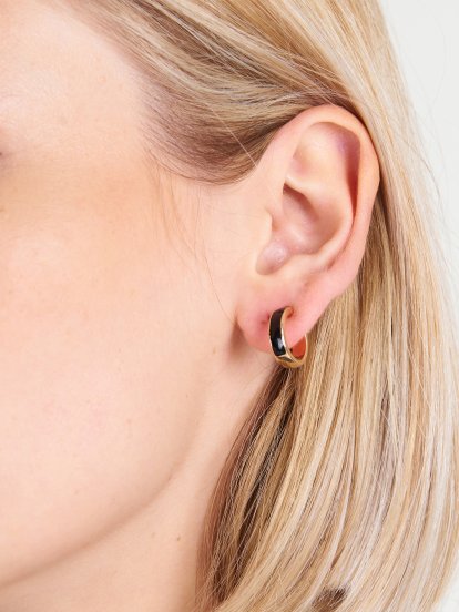 3 pairs of hoop earrings