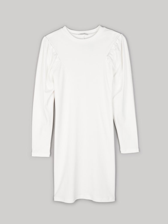 Long sleeve cotton jersey dress