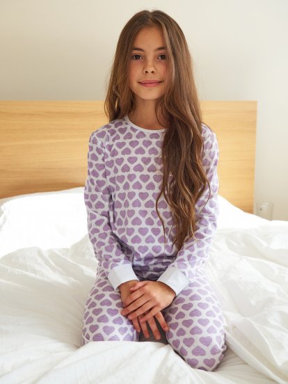 Bavlněné pyžamové tričko s potiskem
