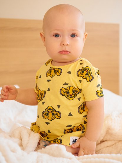 Bavlněné tričko Lion King pro miminka