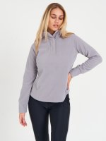 Fleece sweatshirt with zipper