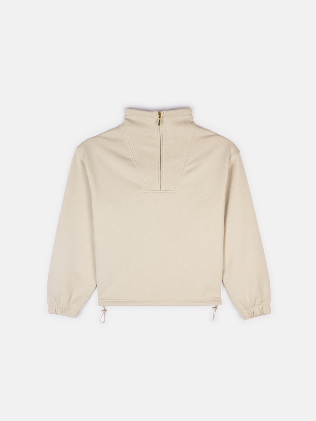 Sweatshirt with a zipper