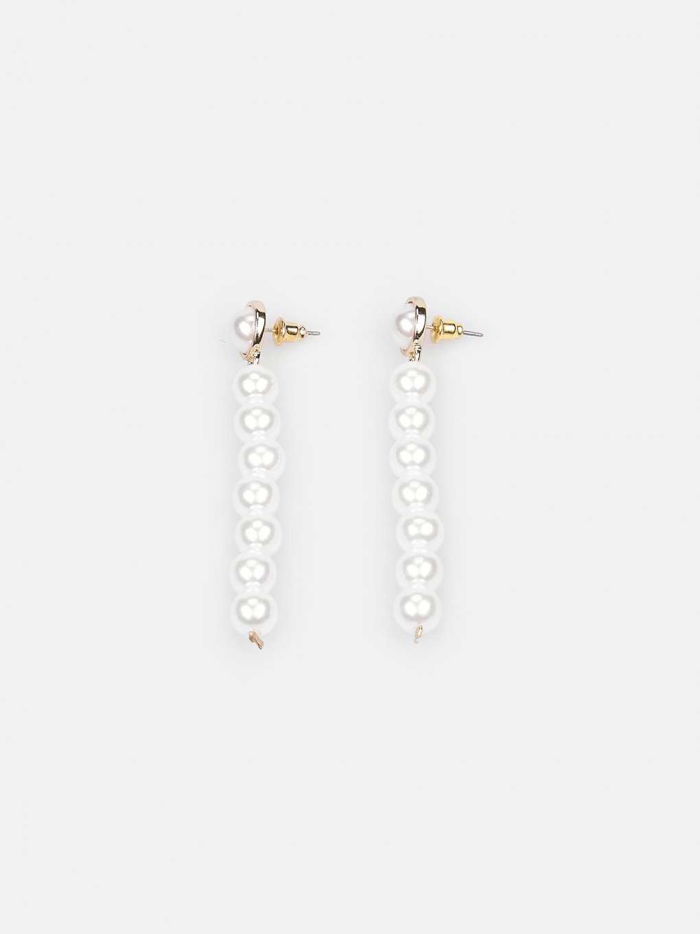 Faux pearl earrings