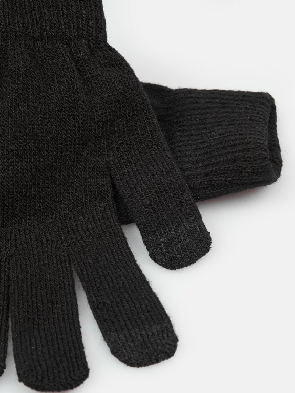 Pletené rukavice touch screen