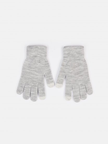 Basic knitted touch screen gloves