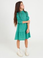 Fine knit long sleeve dress