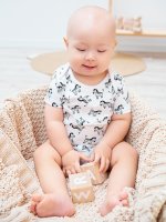 Potlačené bavlnené body pre bábätká