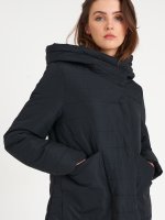 Prošívaná vatovaná bunda s kapucí dámská