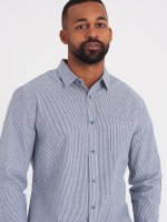 Bawełniana koszula w paski o regularnym kroju