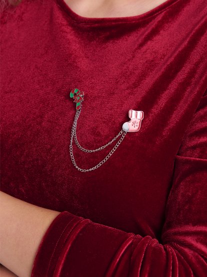 Christmas collar clip
