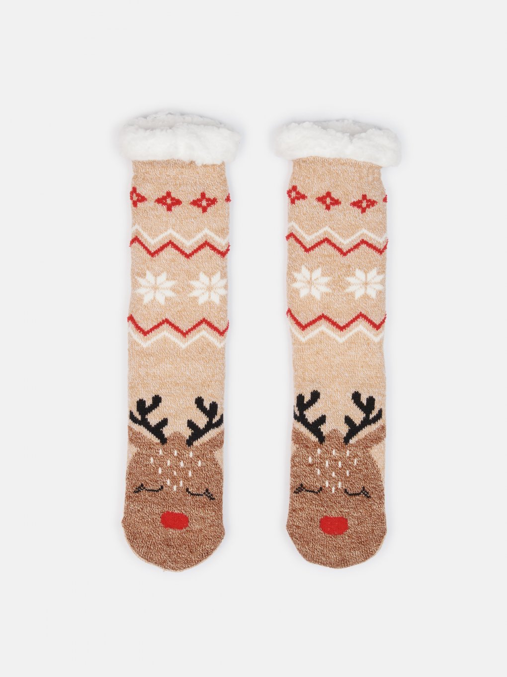 Vianočné zateplené ponožky