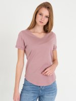 Basic cotton v-neck t-shirt