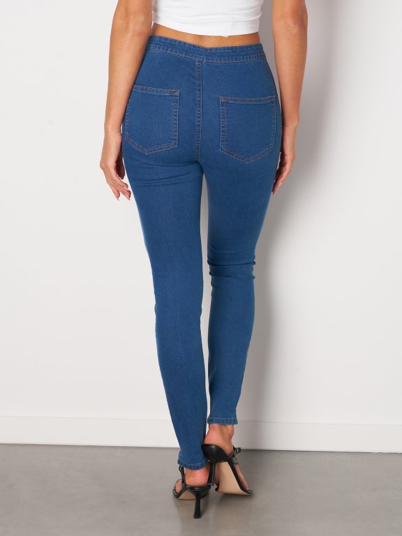 Basic high waist skinny jeans