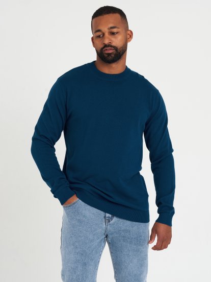 Základní bavlněný pulovr pánský