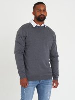 Basic cotton fine knit pullover