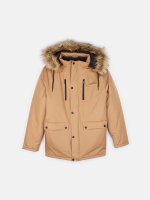 Winter padded jacket with faux fur