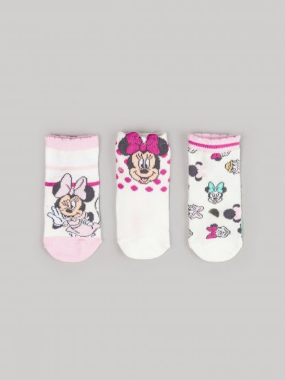 Balení 3 párů ponožek Minnie Mouse