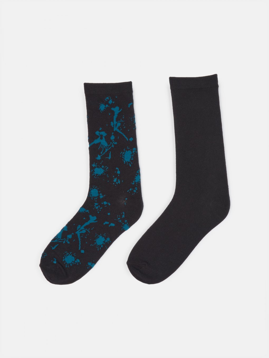 Balení 2 párů vysokých vzorovaných ponožek