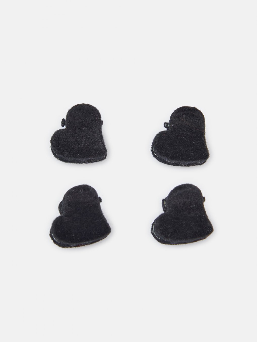 4 pack heart shaped hairgrips