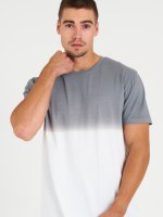 Męska koszulka z bawełny dip-dye
