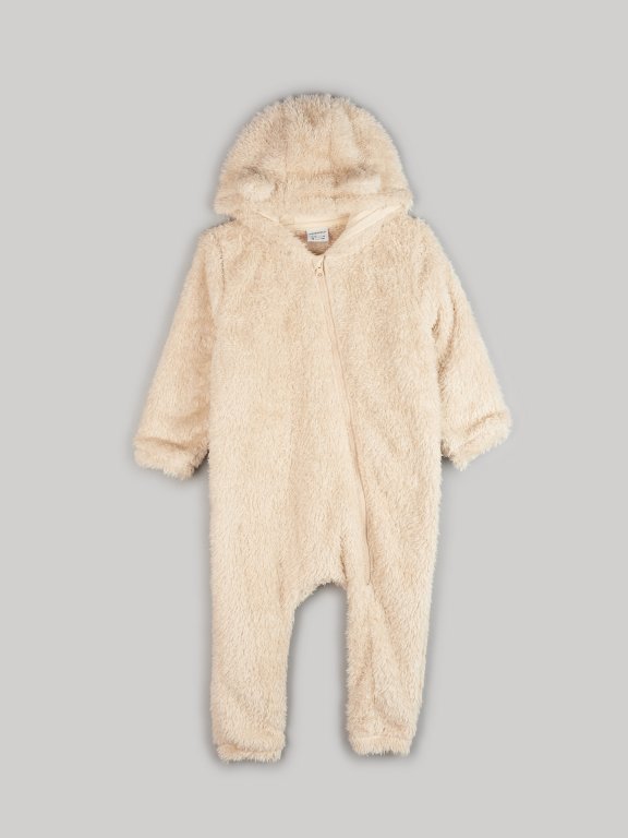 Fluffy baby jumpsuit