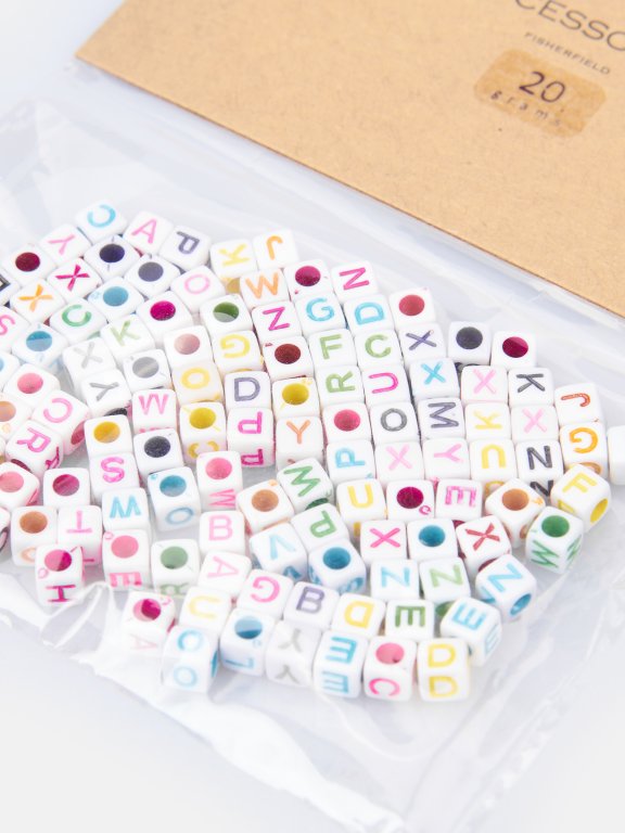 Alphabet beads (20 g)