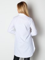 Košeľa z bavlnenej zmesi s dlhým rukávom dámska