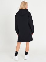 Sweatshirt dress with hood