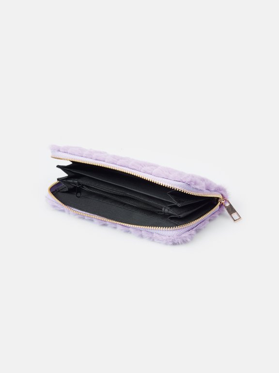 Peňaženka z umelej kožušiny