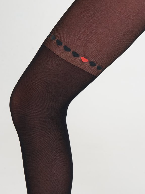 Over the knee effect tights 20 DEN