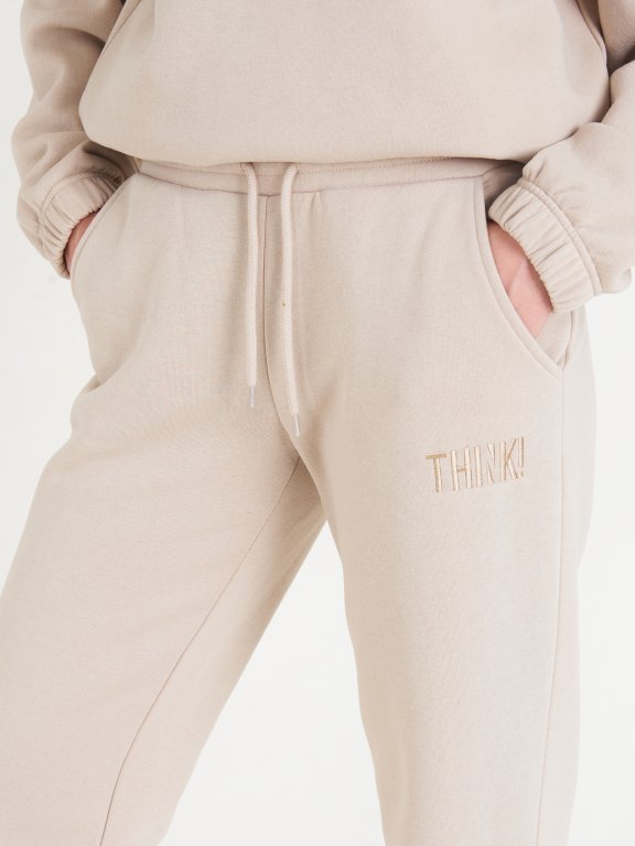 Jogger sweatpant with embro