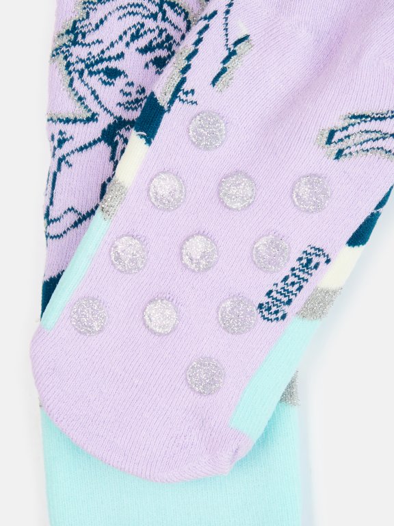 Teplé protiskluzové ponožky Frozen