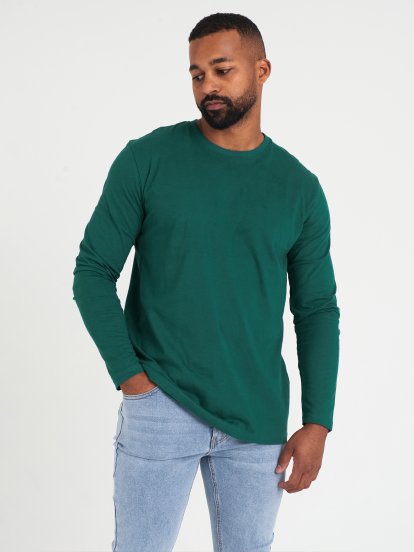 Základné basic bavlnené tričko pánske