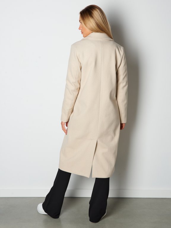 Základní basic dlouhý kabát dámský