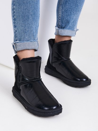 Warm ankle boots
