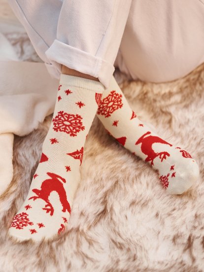 Balení 2 párů vánočních ponožek